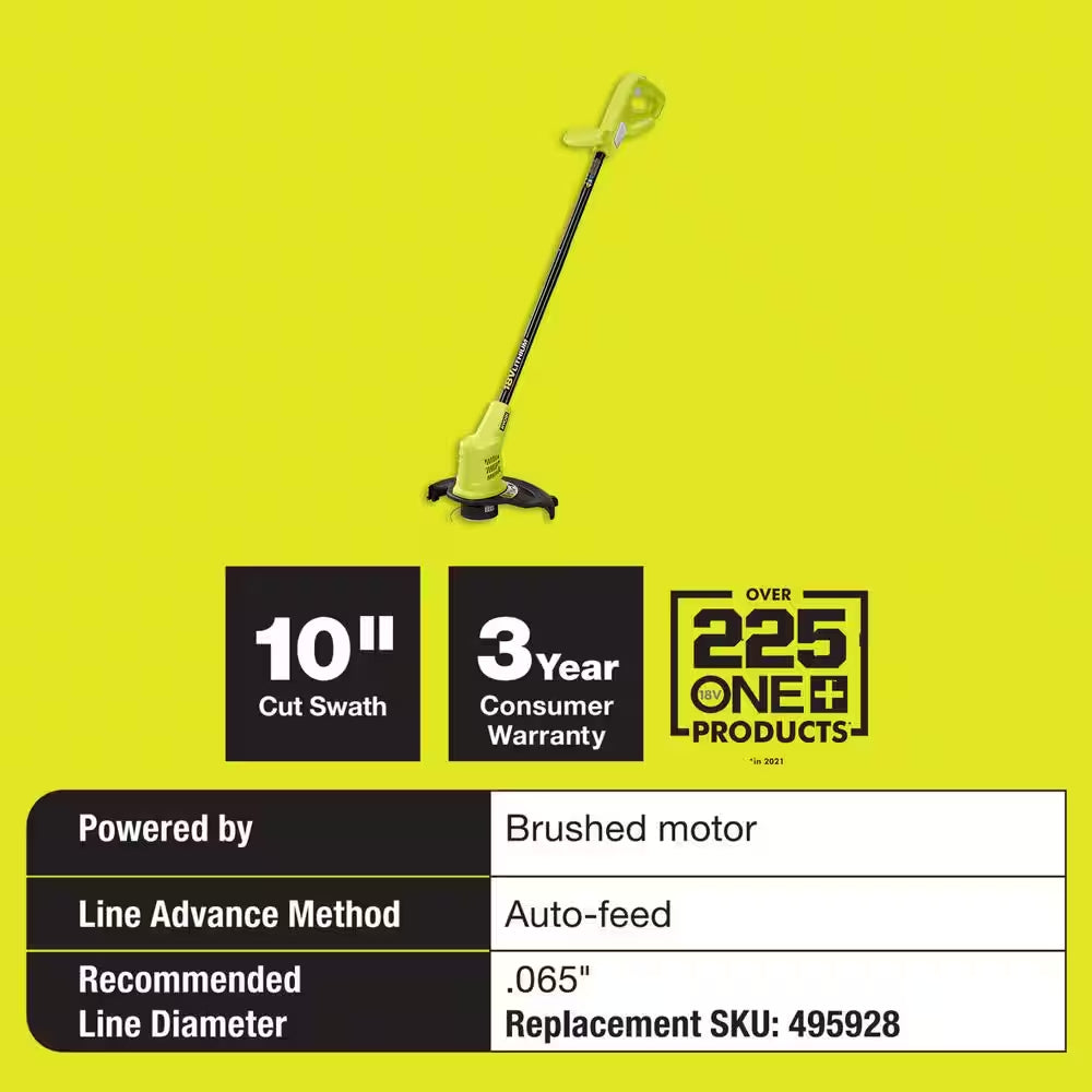 ONE+ 18V 10 In. Cordless Battery String Trimmer (Tool Only)