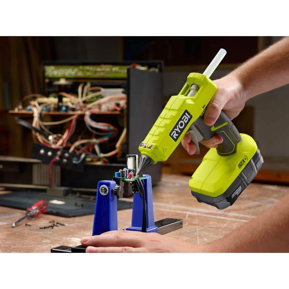 ONE+ 18V Cordless Full Size Glue Gun (Tool-Only) with 3 General Purpose Glue Sticks