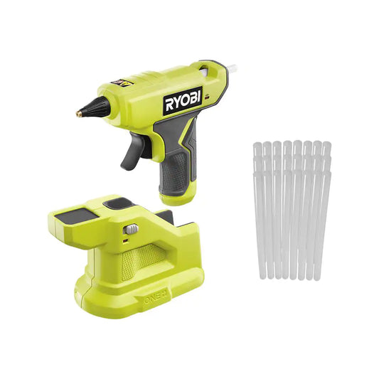 ONE+ 18V Cordless Compact Glue Gun (Tool Only) with 24-Pack 5/16 In. X 6 In. Mini Glue Sticks