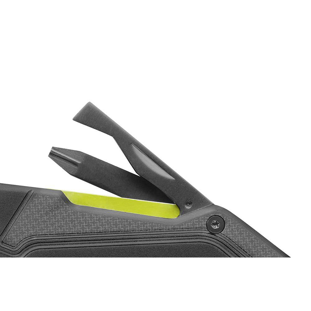 Multi-Function Folding Knife W/ 25 Ft. Tape Measure W/ Wireform Belt Clip & Black Fine Point Permanent Workshop Marker