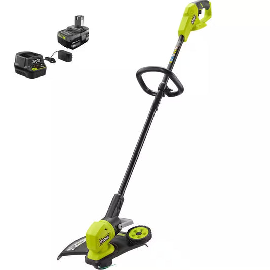 ONE+ 18V 13 In. Cordless Battery String Trimmer/Edger with 4.0 Ah Battery and Charger