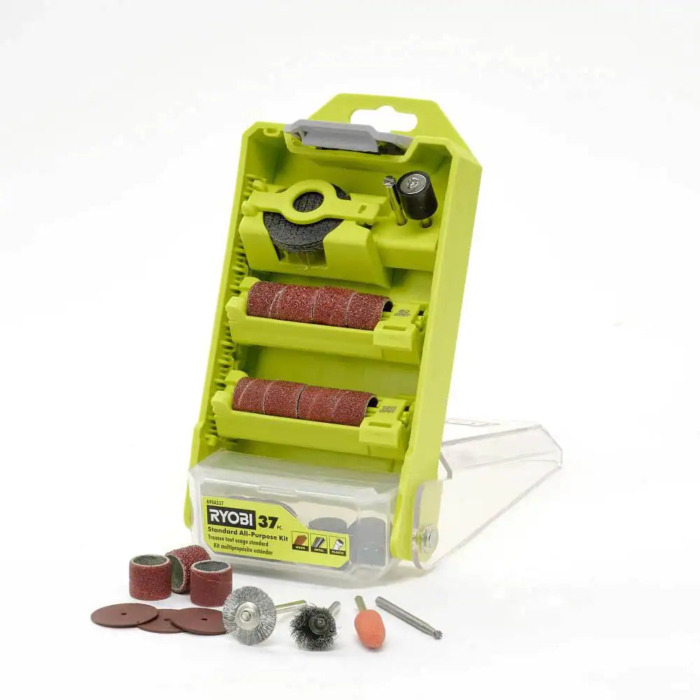 Rotary Tool 37-Piece All-Purpose Kit (For Wood, Metal, and Plastic)