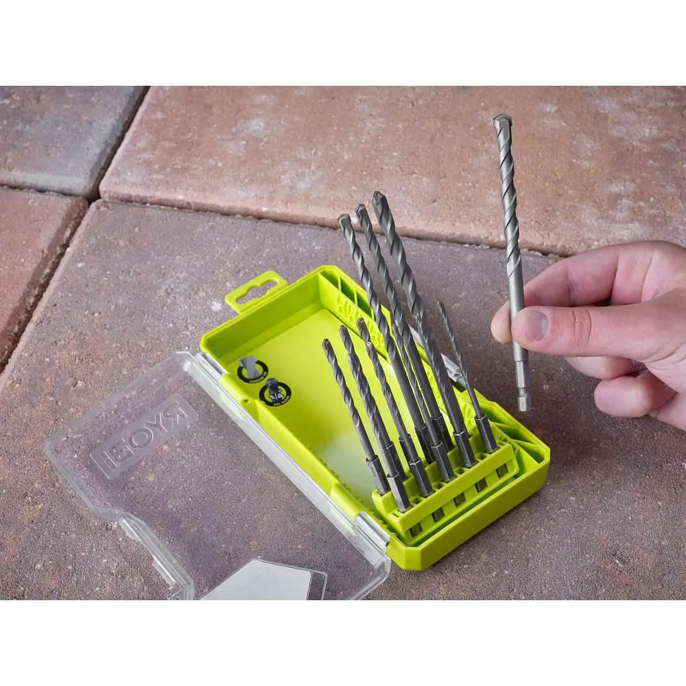 Masonry Drill Bit Set (12-Piece)