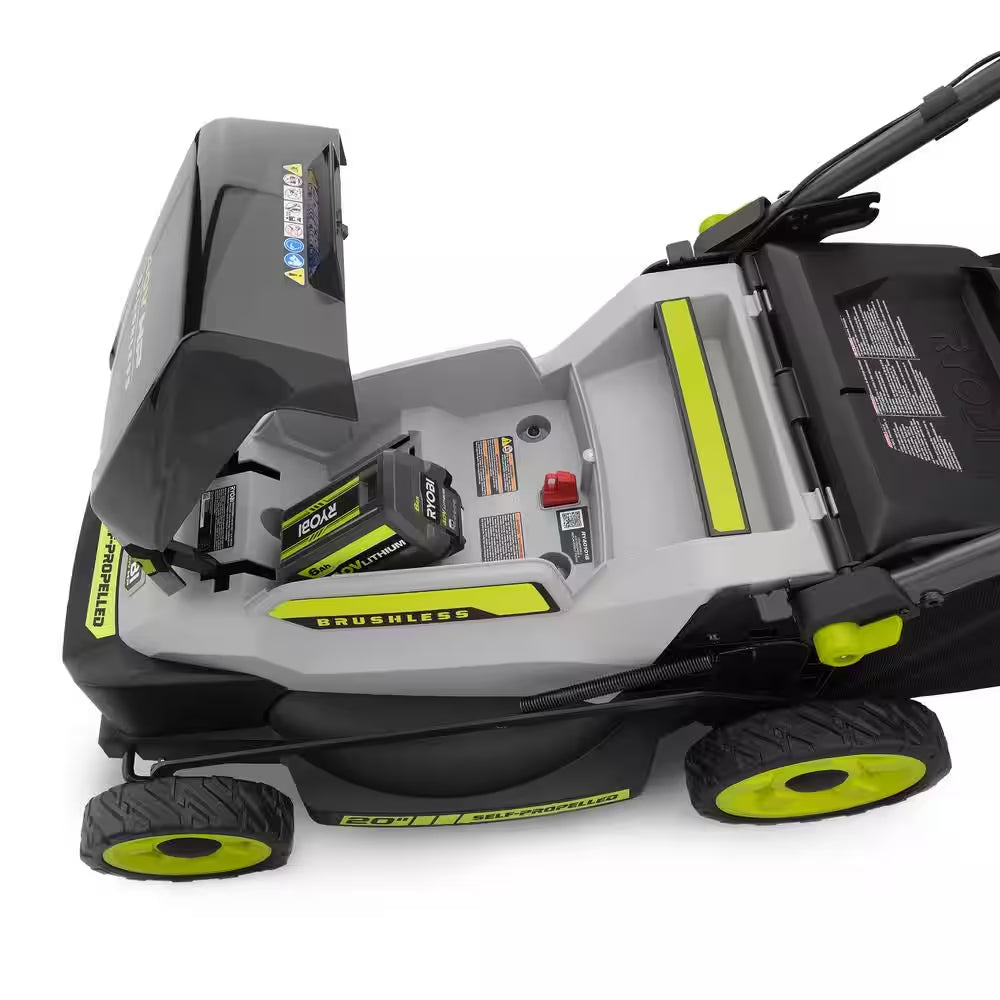 40V HP Brushless 20 In. Cordless Electric Battery Walk behind Self-Propelled Mower with 6.0 Ah Battery and Charger