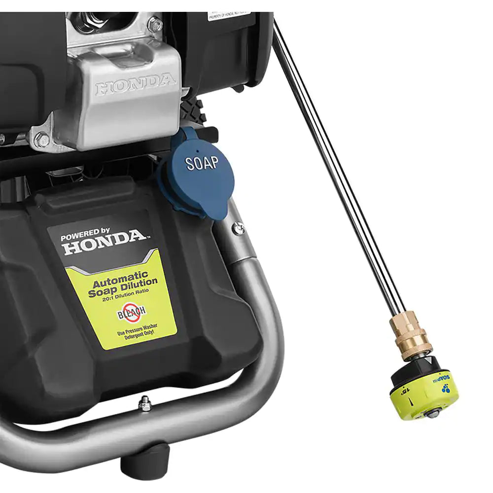 3100 PSI 2.3 GPM Cold Water Gas Pressure Washer with Honda GCV167 Engine