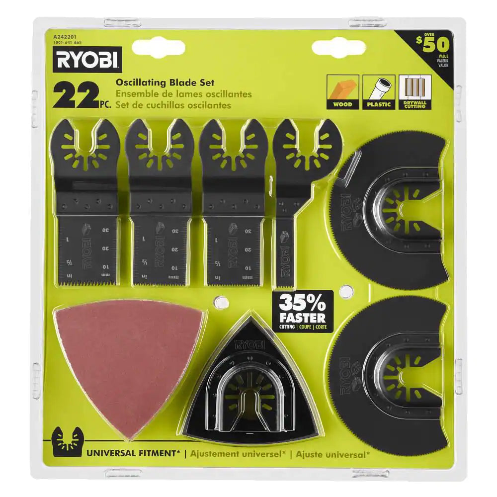 22-Piece Oscillating Blade Set