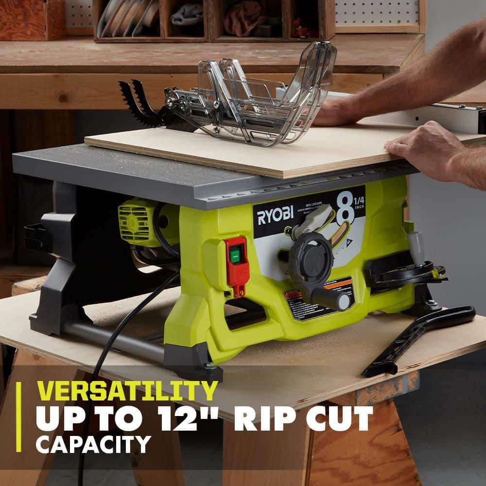 13 Amp 8-1/4 In. Compact Portable Corded Jobsite Table Saw (No Stand)