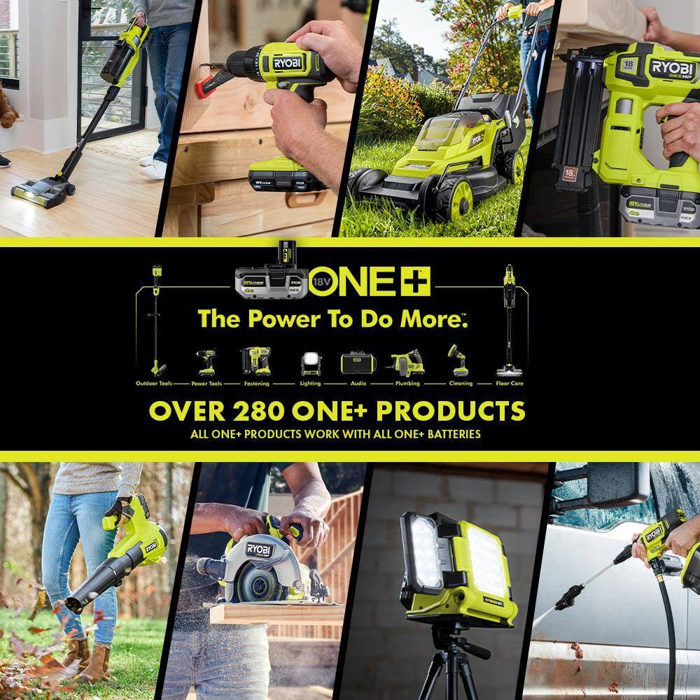 ONE+ 18V Cordless 18-Gauge Brad Nailer with 16-Gauge Straight Finish Nailer, 2.0 Ah Battery, and Charger