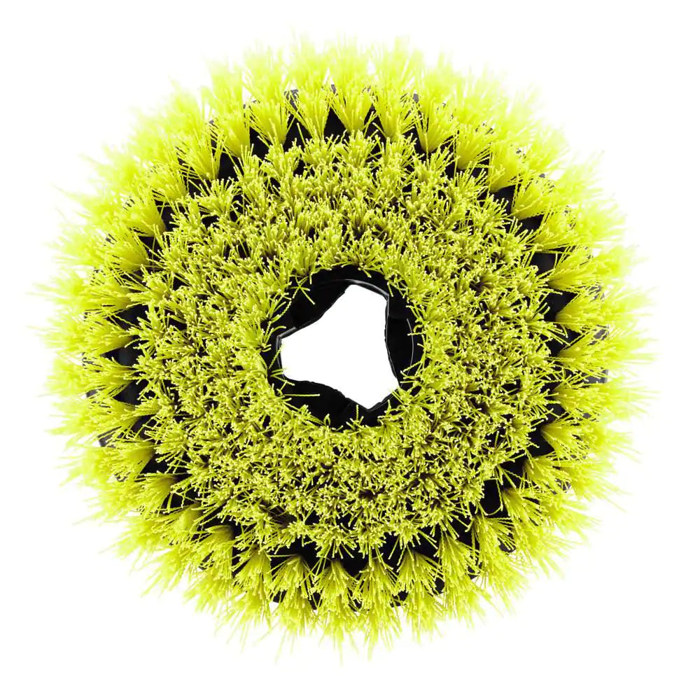 6 In. Medium Bristle Brush Accessory for RYOBI P4500 and P4510 Scrubber Tools