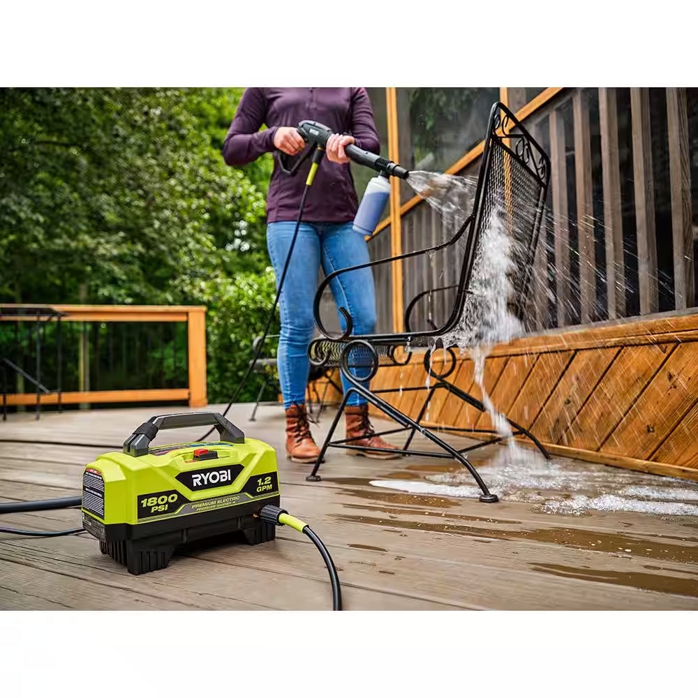 1800 PSI 1.2 GPM Cold Water Corded Electric Pressure Washer