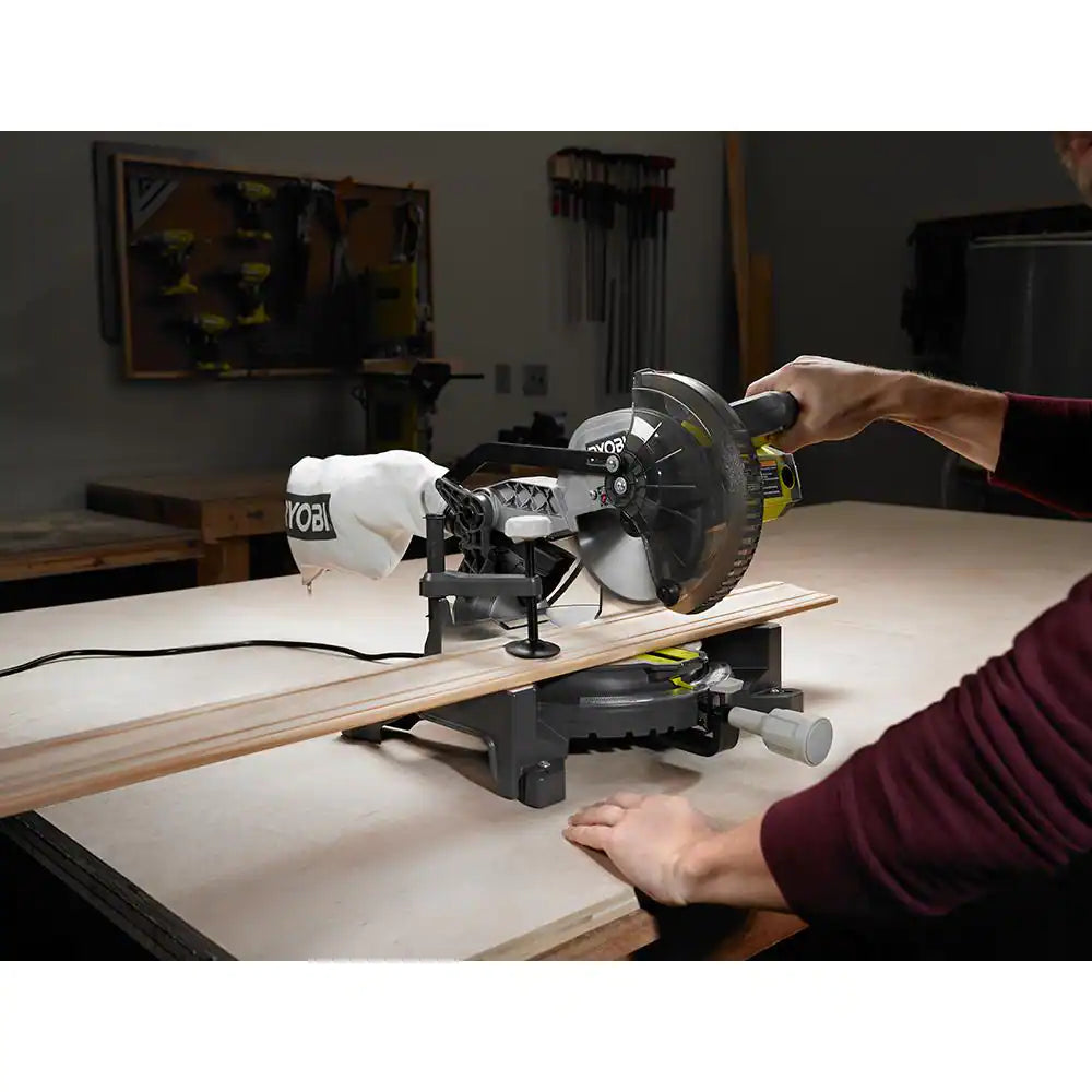 9 Amp Corded 7-1/4 In. Compound Miter Saw with Universal Miter Saw QUICKSTAND