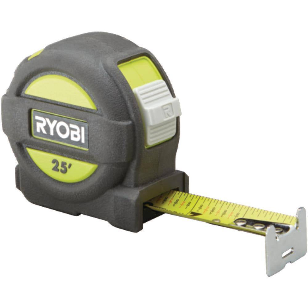 25 Ft. Tape Measure with Overmold and Wireform Belt Clip (2-Pack)