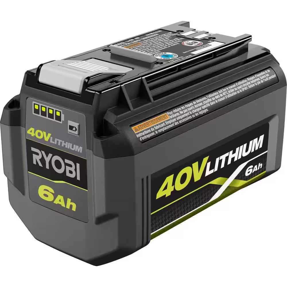 40V Lithium-Ion 6.0 Ah High Capacity Battery and Rapid Charger Kit