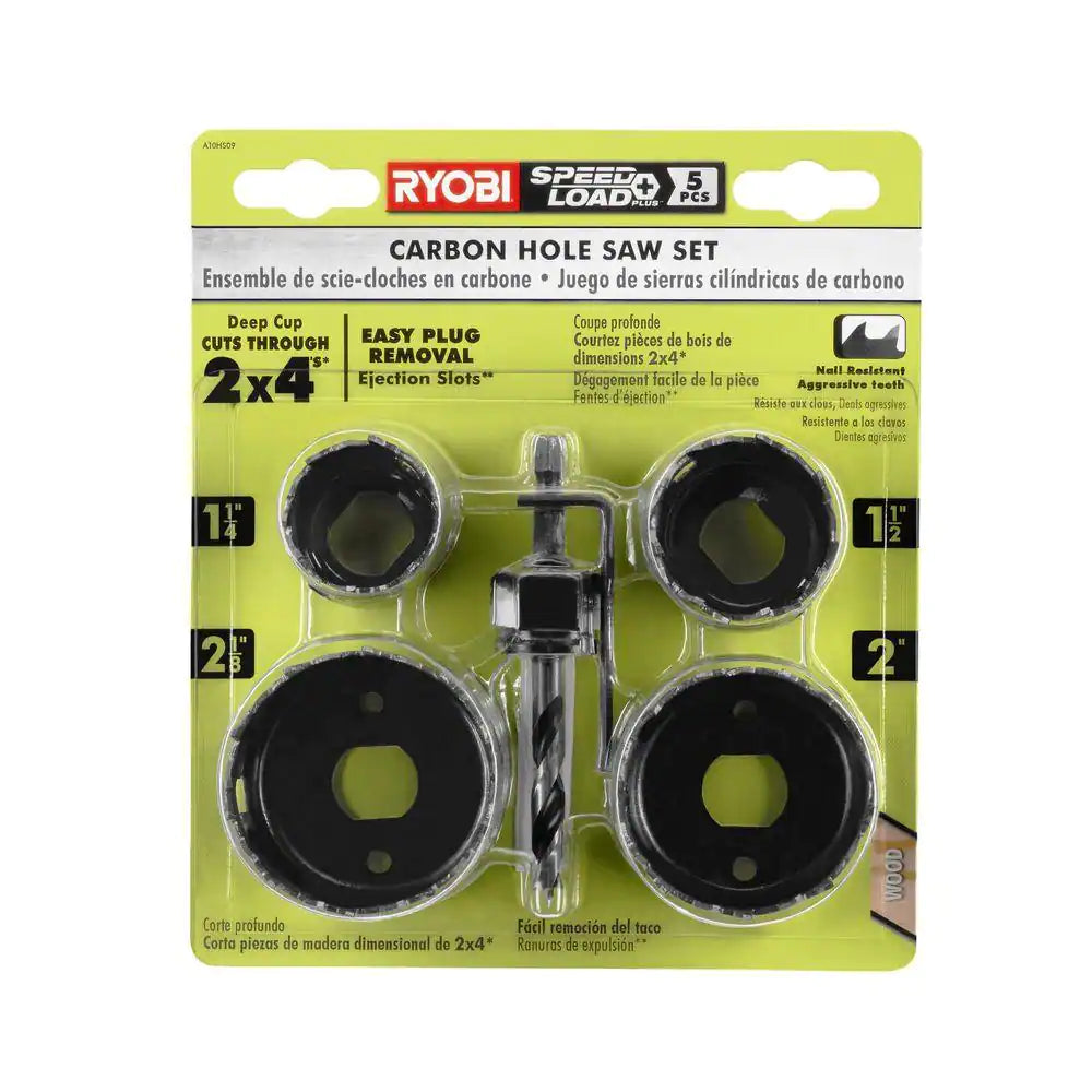 Carbon Hole Saw Set (5-Piece)