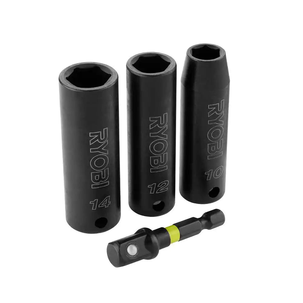 3/8 In. Drive Metric Impact Socket Set (4-Piece)