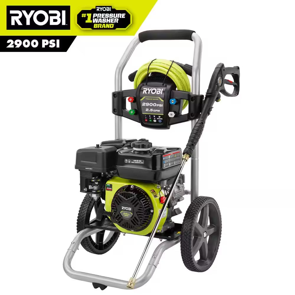 2900 PSI 2.5 GPM Cold Water Gas Pressure Washer with 212Cc Engine