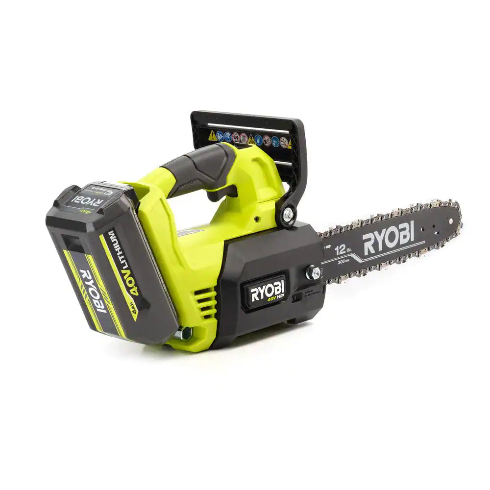 40V HP Brushless 12 In. Top Handle Battery Chainsaw with 4.0 Battery and Charger