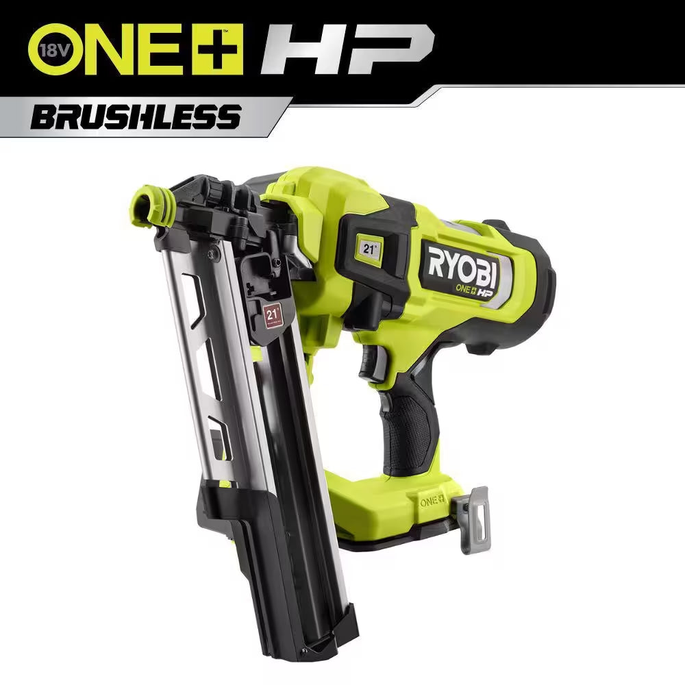 ONE+ HP 18V Brushless Cordless Airstrike 21° Framing Nailer (Tool Only)