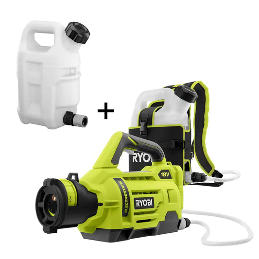 ONE+ 18V Cordless Electrostatic 1 Gal. Sprayer W/ Extra 1 Gal. Replacement Tank, (2) 2.0 Ah Batteries, and (1) Charger