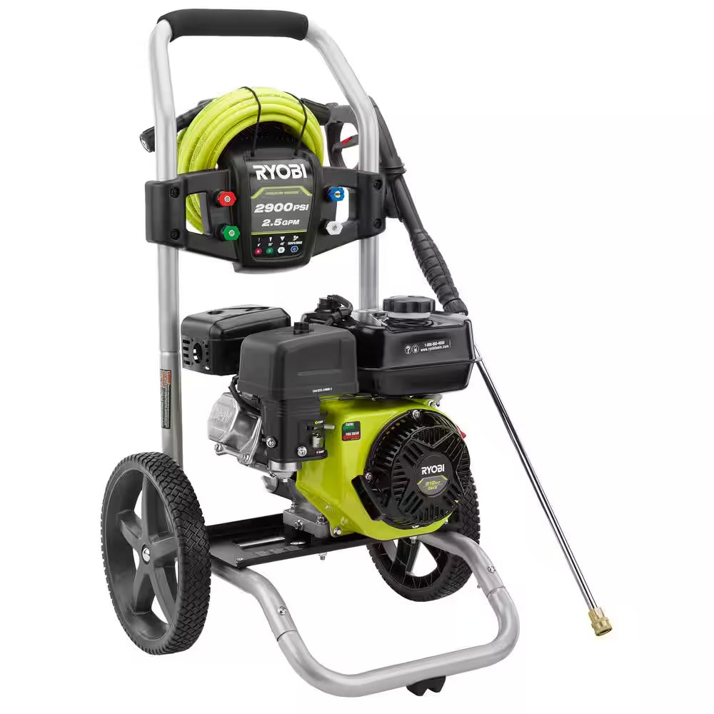 2900 PSI 2.5 GPM Cold Water Gas Pressure Washer with 212Cc Engine