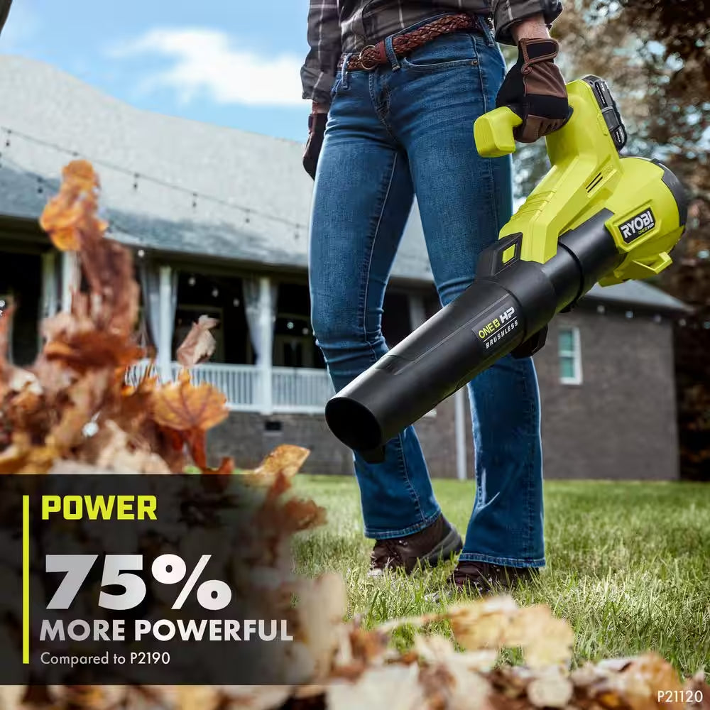 ONE+ HP 18V Brushless 110 MPH 350 CFM Cordless Variable-Speed Jet Fan Leaf Blower (Tool Only)