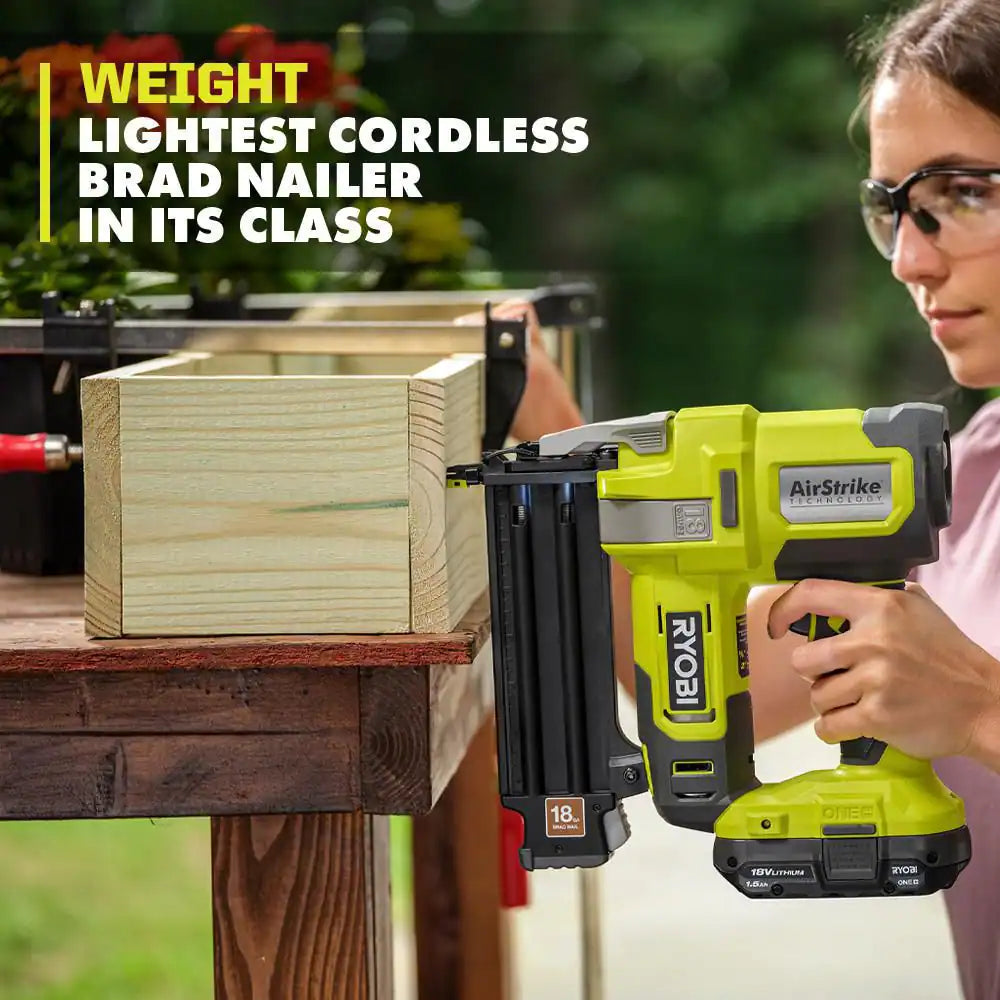 ONE+ 18V 18-Gauge Cordless Airstrike Brad Nailer (Tool Only)