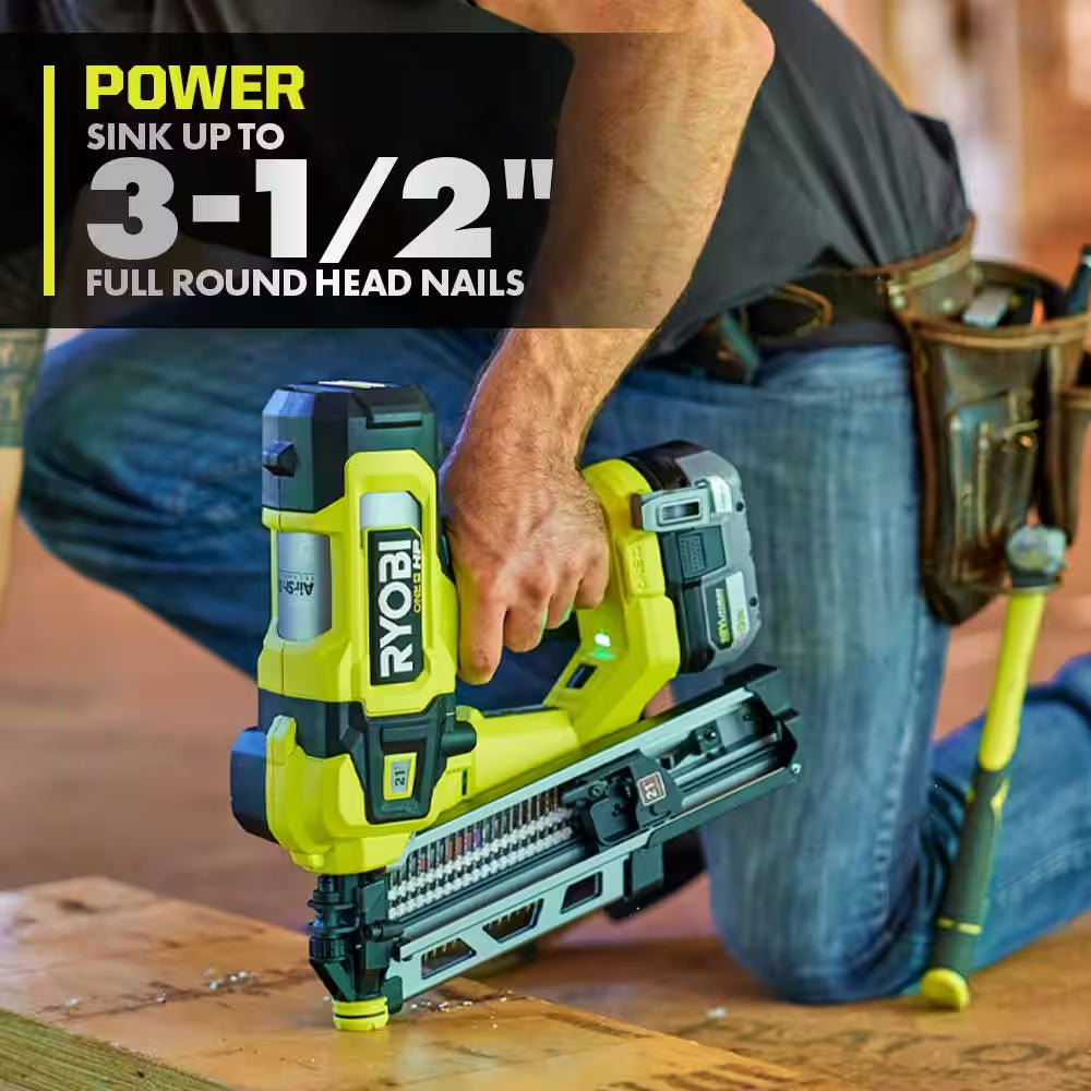 ONE+ HP 18V Brushless Cordless Airstrike 21° Framing Nailer (Tool Only)