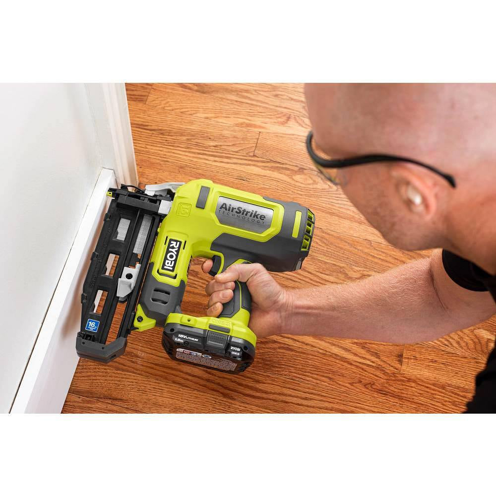 ONE+ 18V Cordless 2-Tool Combo Kit W/ 1/2 In. Drill/Driver, 16-Gauge Finish Nailer, (2) 1.5 Ah Batteries, and Charger