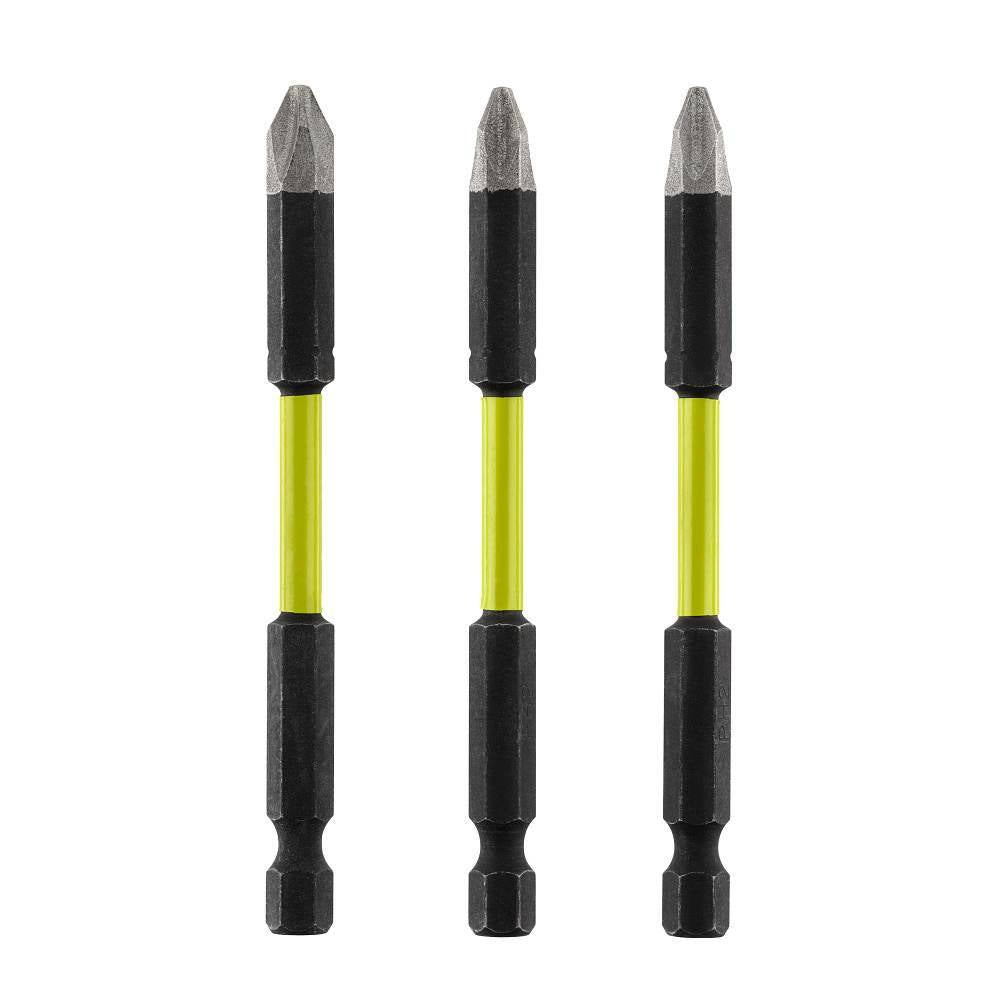 3-1/2 In. Diamond Grit Impact Drive Bits (3-Piece)