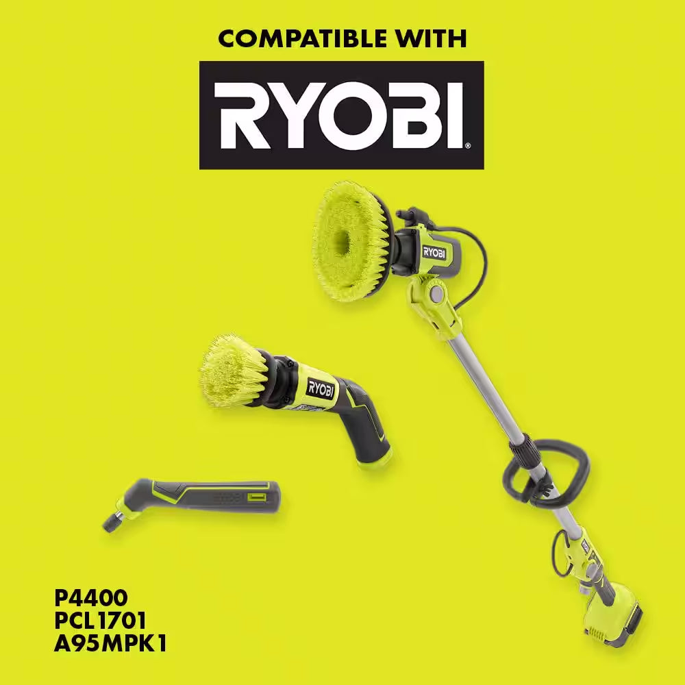 2-Piece Abrasive Brush Kit for RYOBI P4400 Scrubber Tool