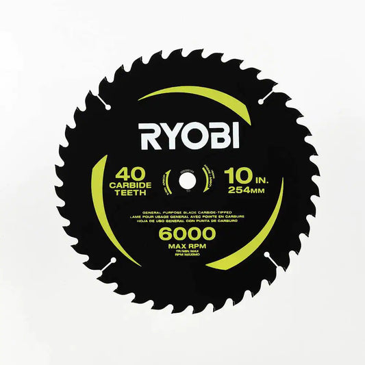 10 In. 40 Carbide Teeth Thin Kerf Miter Saw Blade