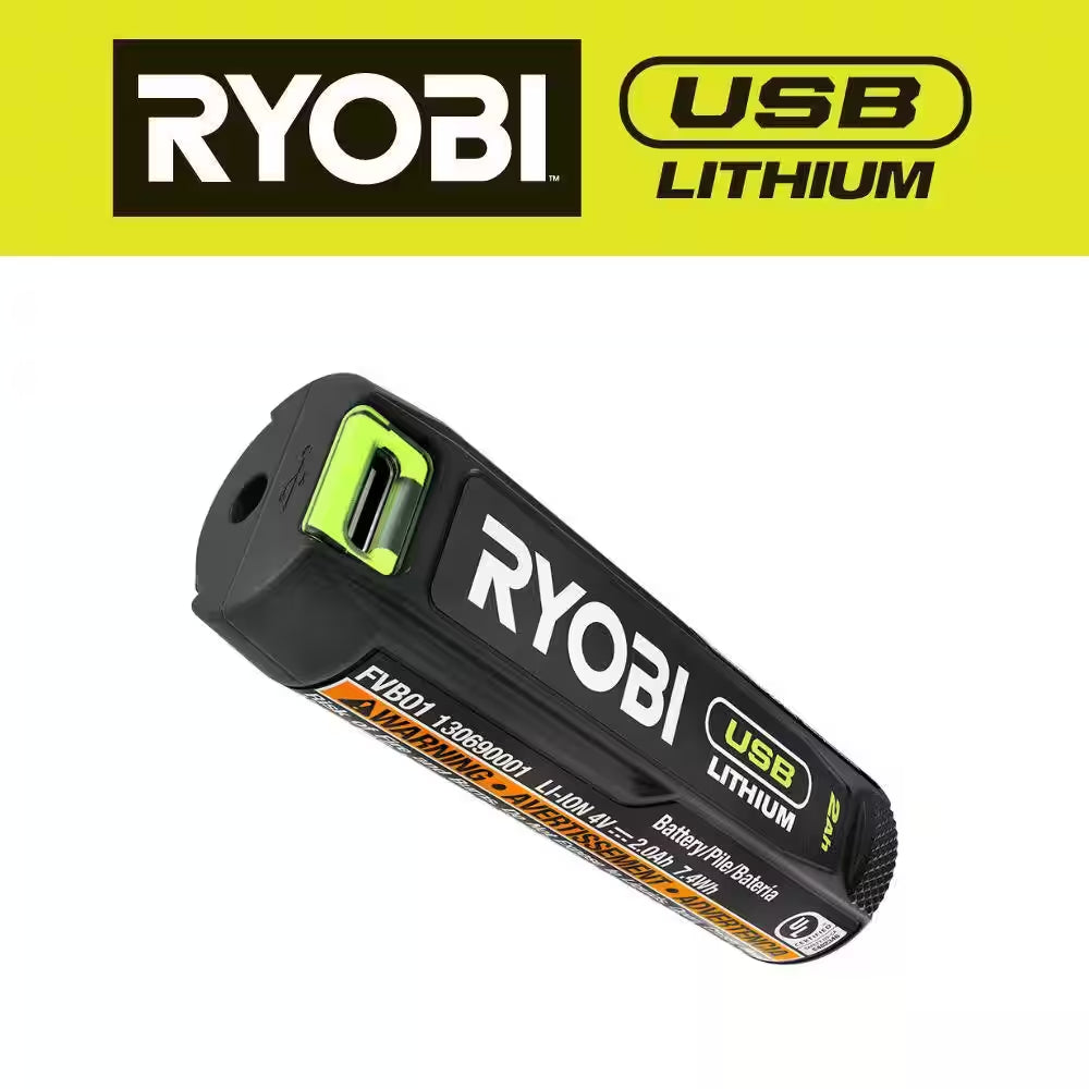 USB Lithium 2.0 Ah Lithium-Ion Rechargeable Battery