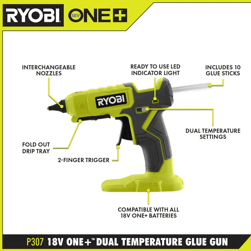 ONE+ 18V Cordless Dual Temperature Glue Gun (Tool Only)