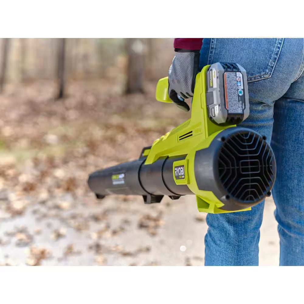 ONE+ HP 18V Brushless 110 MPH 350 CFM Cordless Variable-Speed Jet Fan Leaf Blower W/ 4.0 Ah Battery and Charger