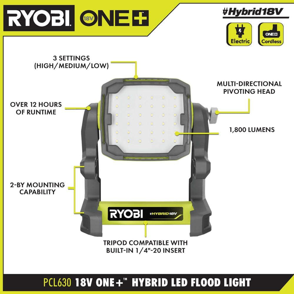 ONE+ 18V Cordless Hybrid LED Flood Light (Tool Only)