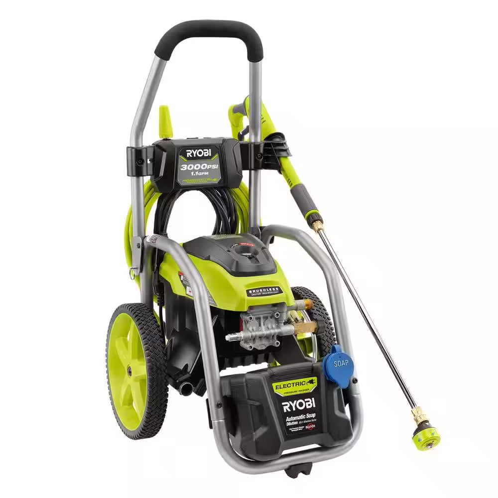 3000 PSI 1.1 GPM Cold Water Electric Pressure Washer