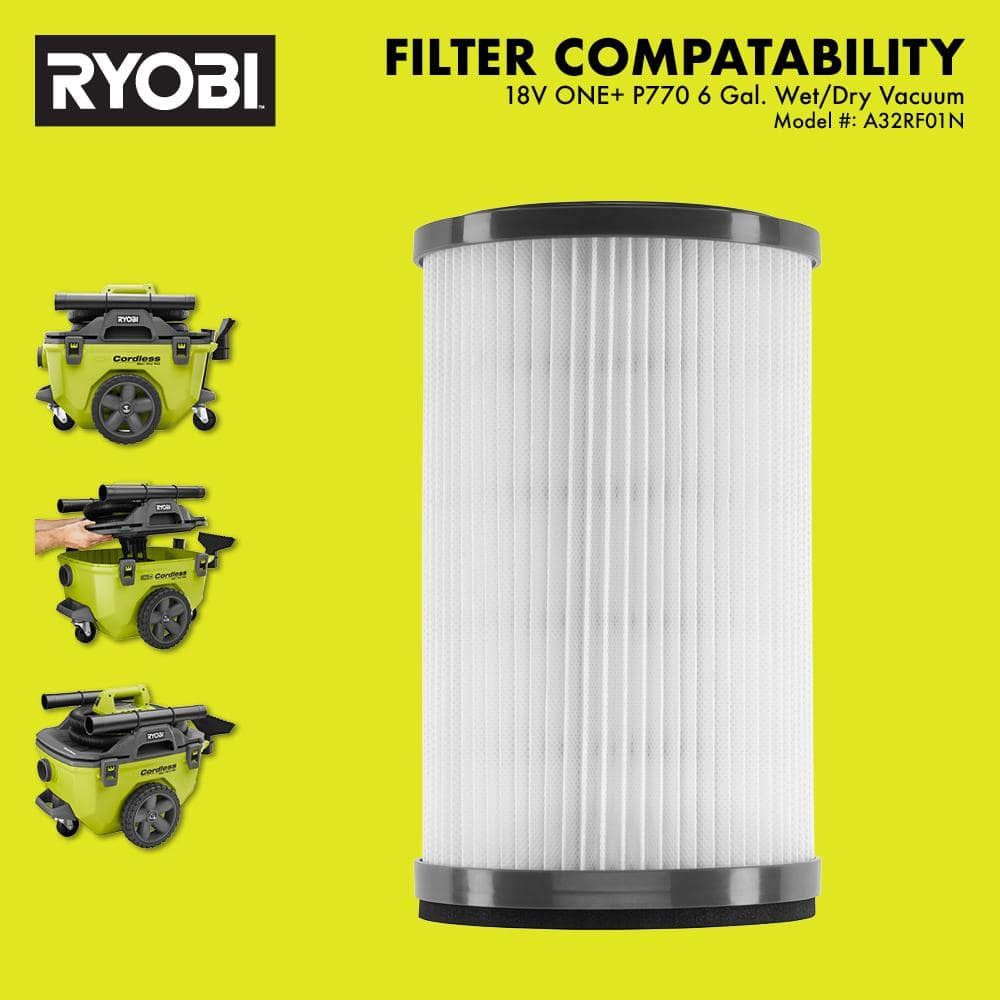 Wet/Dry Replacement Filter for ONE+ 18V P770 6 Gal. Wet/Dry Vacuum