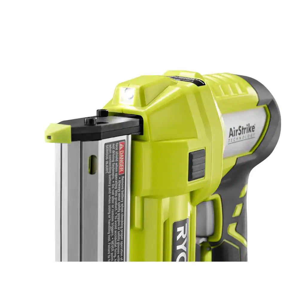 ONE+ 18V Cordless Airstrike 23-Gauge 1-3/8 In. Headless Pin Nailer Kit with 2.0 Ah Battery and Charger