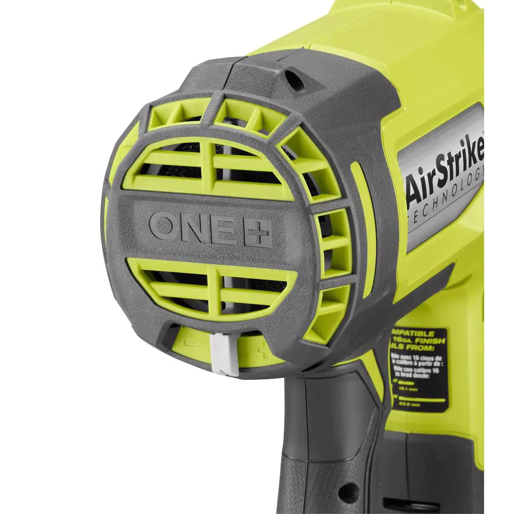 ONE+ 18V 16-Gauge Cordless Airstrike Finish Nailer with 1.5 Ah Battery and Charger