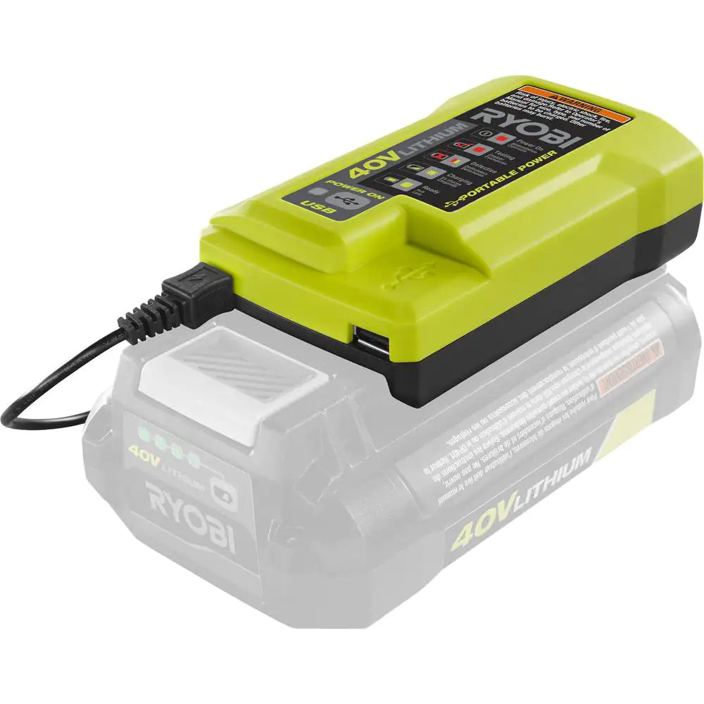 40V Lithium-Ion Charger with USB Port