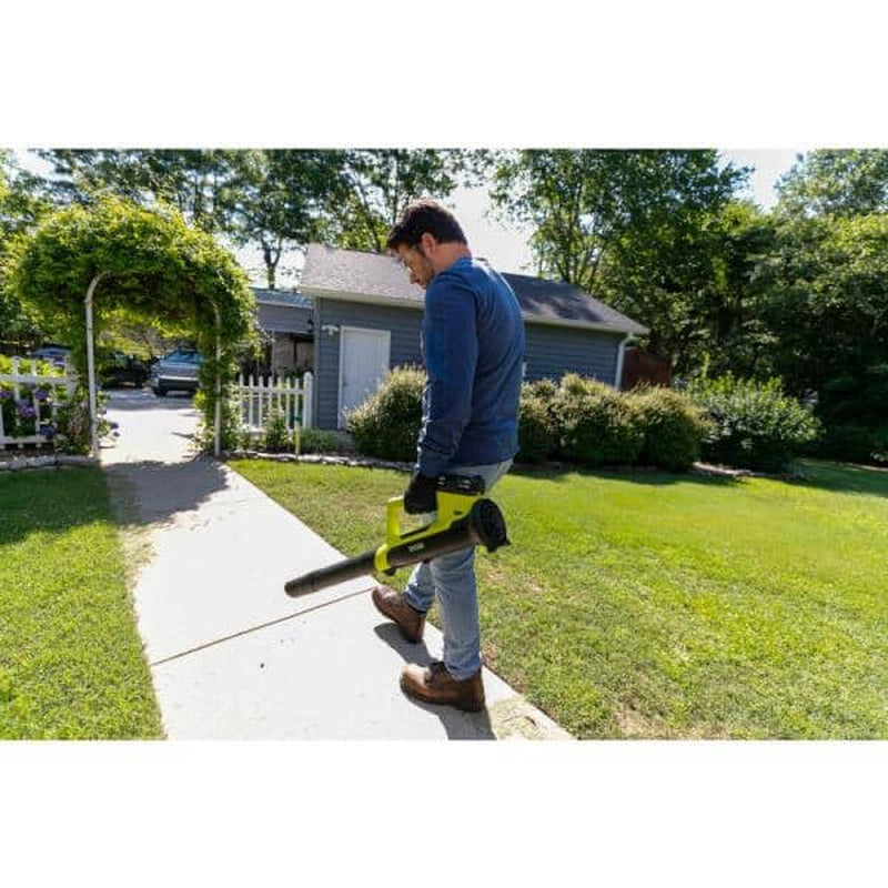 ONE+ 18V 90 MPH 200 CFM Cordless Battery Leaf Blower/Sweeper with 2.0 Ah Battery and Charger