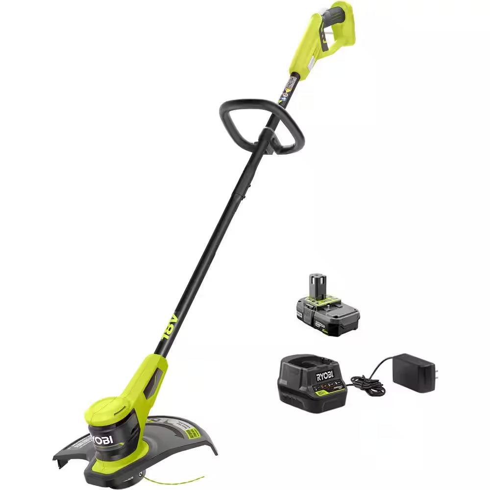 ONE+ 18V 13 In. Cordless Battery String Trimmer with 2.0 Ah Battery and Charger