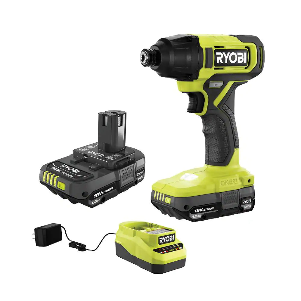 ONE+ 18V Cordless 1/4 In. Impact Driver Kit with (2) 1.5 Ah Batteries and Charger