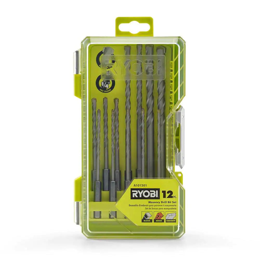 Masonry Drill Bit Set (12-Piece)