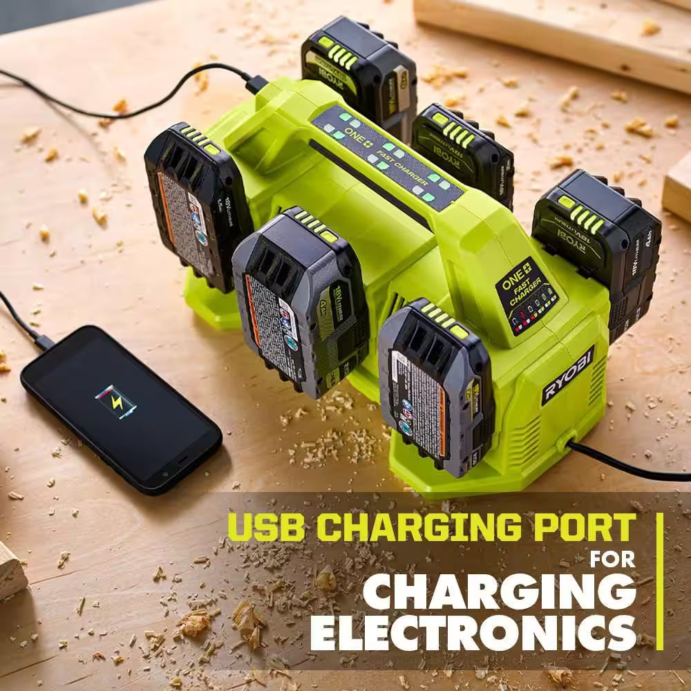 ONE+ 18V 6-Port Fast Charger