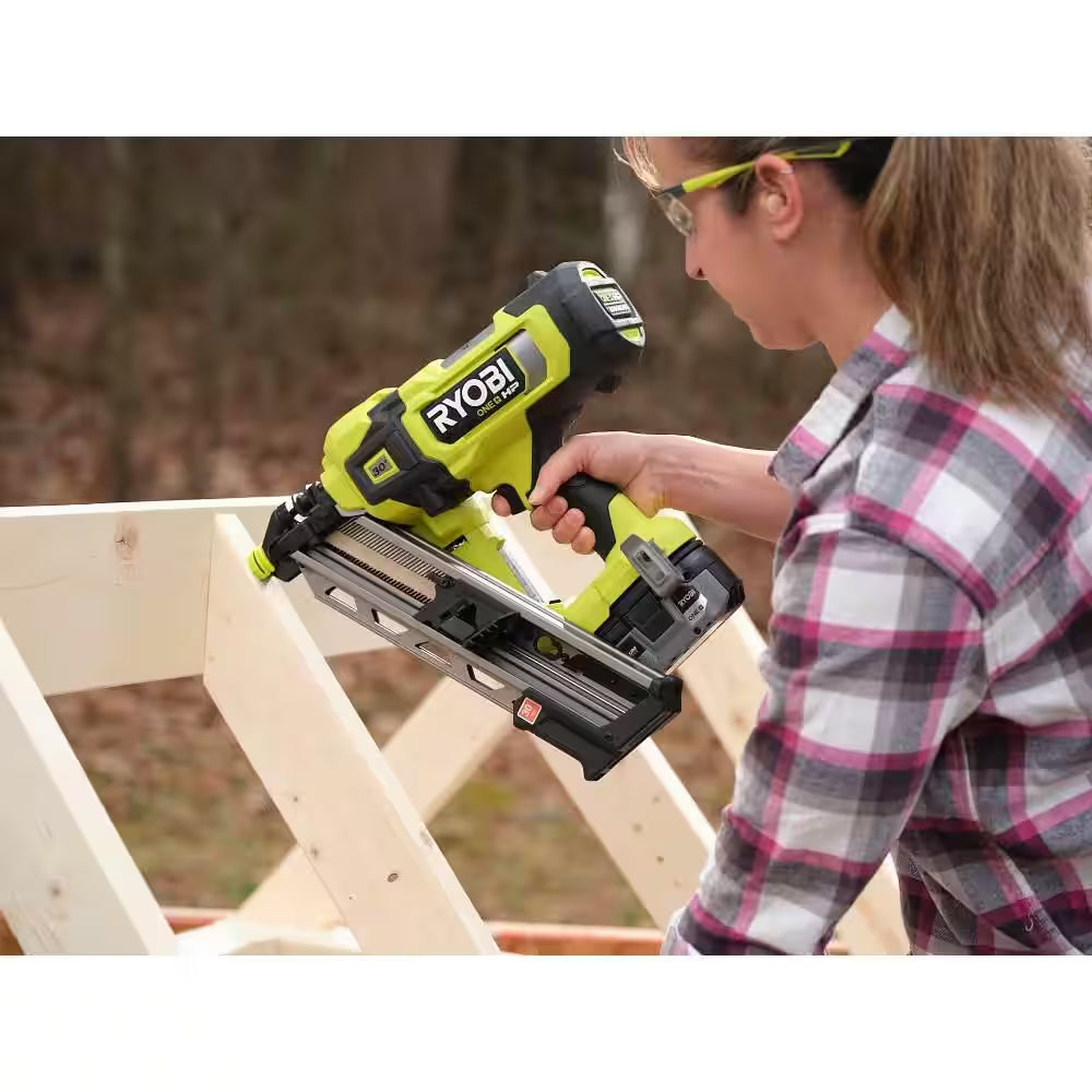 ONE+ HP 18V Brushless Cordless Airstrike 30° Framing Nailer Kit with 4.0 Ah HIGH PERFORMANCE Battery and Charger