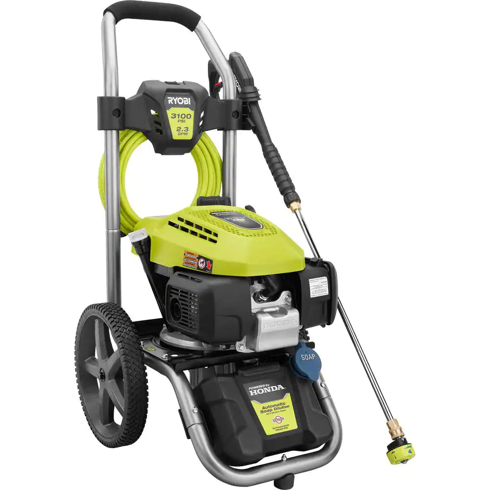 3100 PSI 2.3 GPM Cold Water Gas Pressure Washer with Honda GCV167 Engine