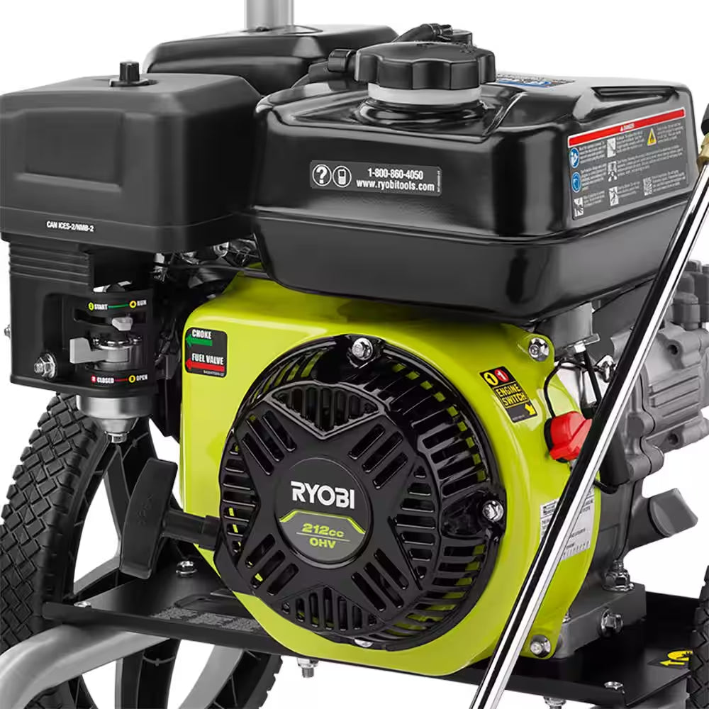 2900 PSI 2.5 GPM Cold Water Gas Pressure Washer with 212Cc Engine