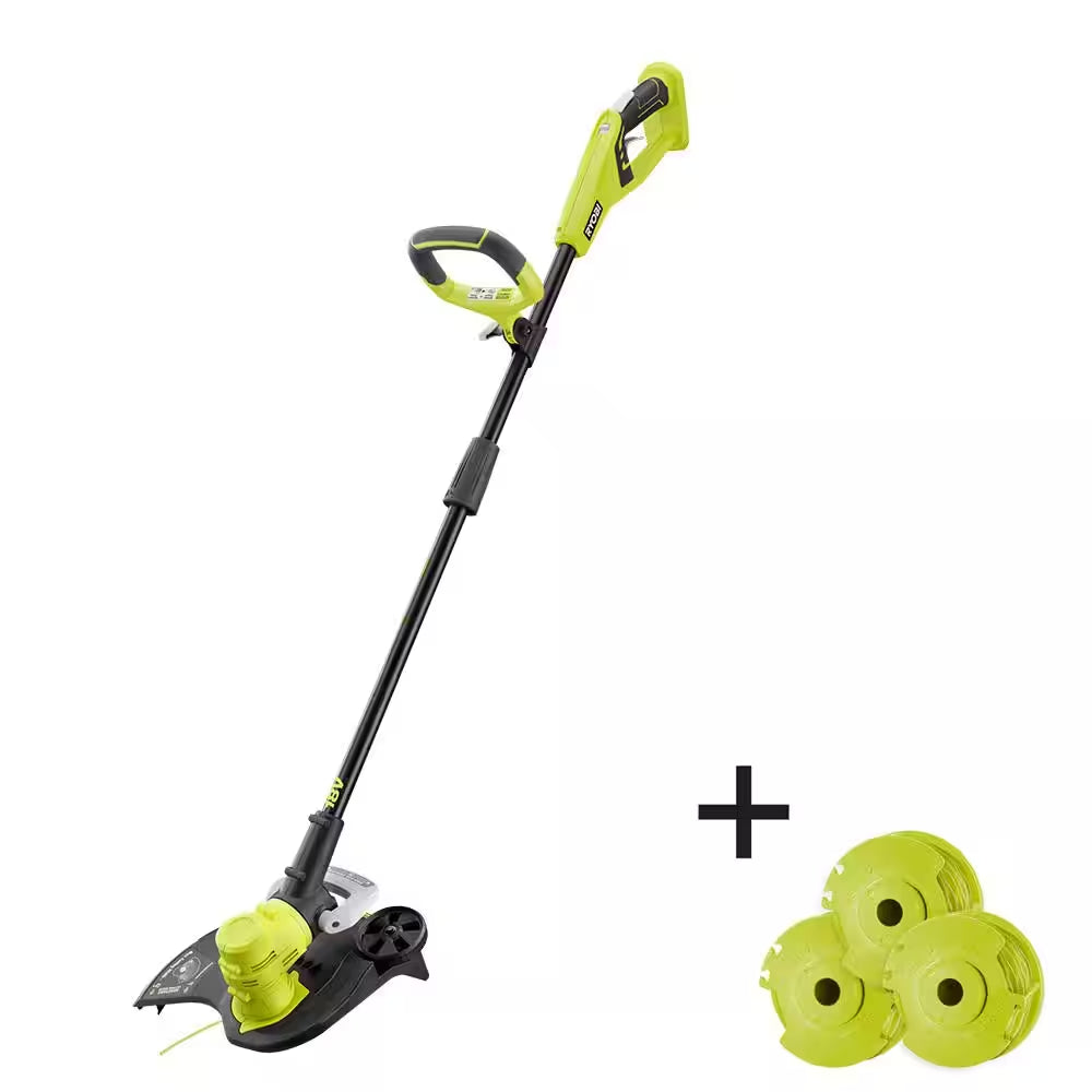 ONE+ 18V 13 In. Cordless Battery String Trimmer/Edger with Extra 3-Pack of Spools (Tool Only)