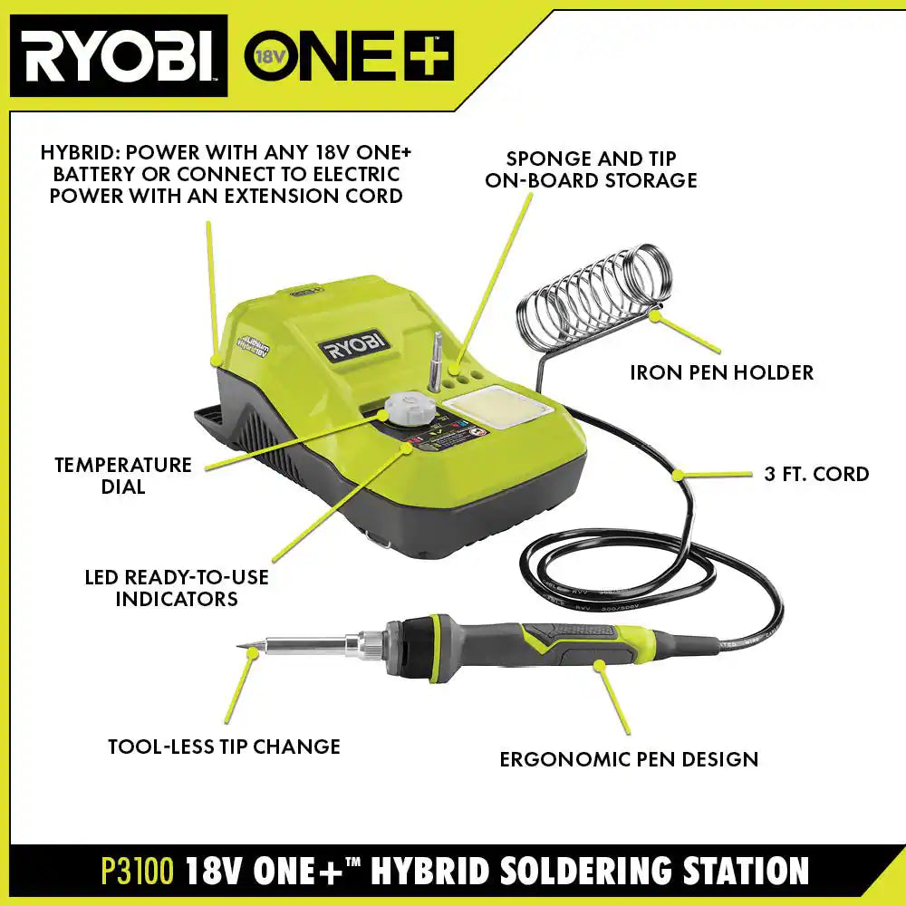 ONE+ 18V Hybrid Soldering Station (Tool-Only)